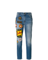 Jeans patchwork blu di Mr & Mrs Italy