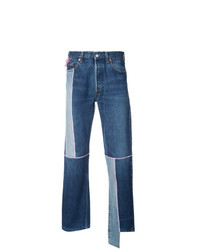 Jeans patchwork blu di Neith Nyer