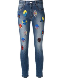Jeans patchwork blu di Stella McCartney