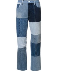 Jeans patchwork blu di Y's