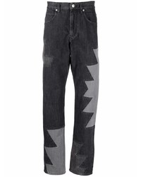 Jeans patchwork grigio scuro di Isabel Marant