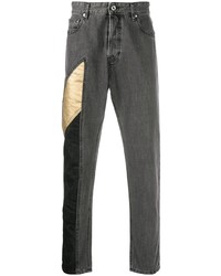 Jeans patchwork grigio scuro di Just Cavalli
