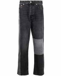 Jeans patchwork grigio scuro di Valentino