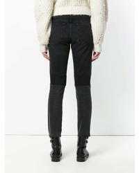 Jeans patchwork neri di Helmut Lang