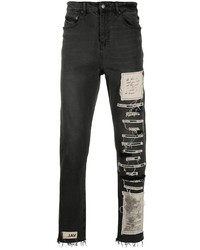 Jeans patchwork neri di VAL KRISTOPHE