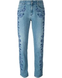 Jeans ricamati azzurri di Stella McCartney