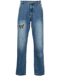Jeans ricamati blu di HONOR THE GIFT