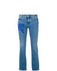 Jeans ricamati blu di Stella McCartney
