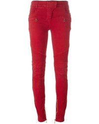 Jeans rossi di Balmain