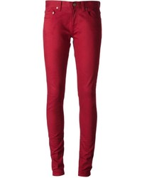 Jeans rossi di Saint Laurent