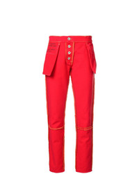 Jeans rossi di Unravel Project