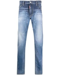 Jeans stampati azzurri di DSQUARED2