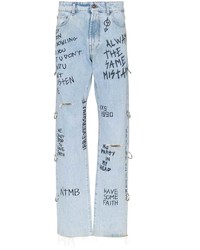 Jeans stampati azzurri di Faith Connexion