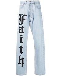 Jeans stampati azzurri di Faith Connexion