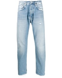 Jeans stampati azzurri di Haikure