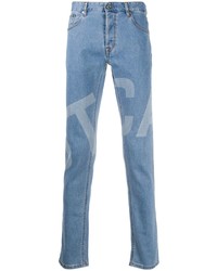 Jeans stampati azzurri di Just Cavalli
