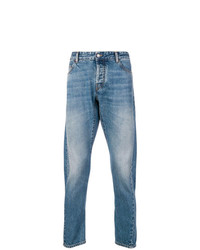 Jeans stampati azzurri di Marcelo Burlon County of Milan