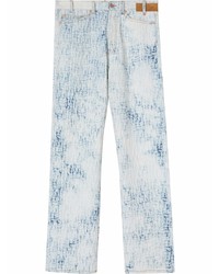 Jeans stampati azzurri di Palm Angels