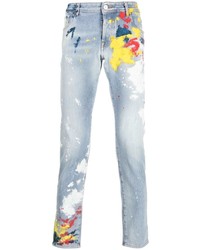 Jeans stampati azzurri di Philipp Plein
