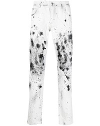 Jeans stampati bianchi e neri di Dolce & Gabbana
