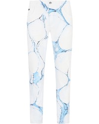 Jeans stampati bianchi di Dolce & Gabbana