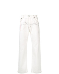 Jeans stampati bianchi di Dust