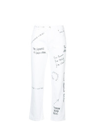 Jeans stampati bianchi di EACH X OTHER