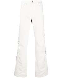 Jeans stampati bianchi di Formy Studio