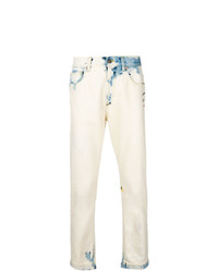 Jeans stampati bianchi di Gucci