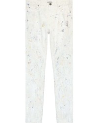 Jeans stampati bianchi di John Elliott