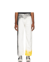 Jeans stampati bianchi di N. Hoolywood
