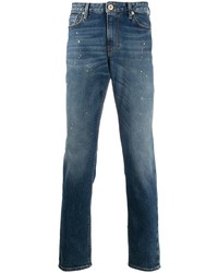 Jeans stampati blu scuro di Emporio Armani