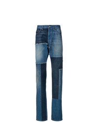 Jeans stampati blu scuro di Lanvin