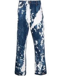 Jeans stampati blu scuro di Palm Angels