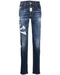 Jeans stampati blu scuro di Philipp Plein