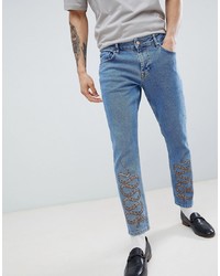 Jeans stampati blu di ASOS DESIGN