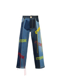 Jeans stampati blu di Bethany Williams