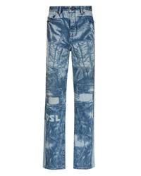 Jeans stampati blu di Diesel