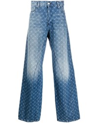 Jeans stampati blu di Domenico Formichetti