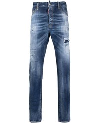 Jeans stampati blu di DSQUARED2
