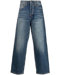 Jeans stampati blu di Evisu