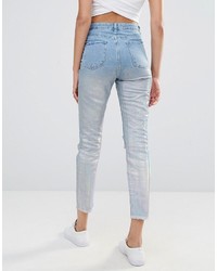 Jeans stampati blu di Missguided