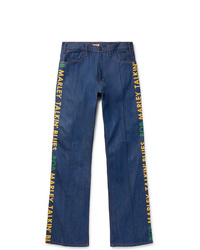 Jeans stampati blu di KAPITAL
