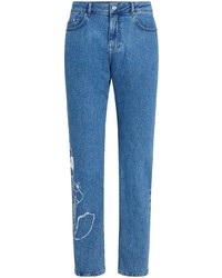 Jeans stampati blu di Karl Lagerfeld