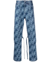 Jeans stampati blu di Kenzo
