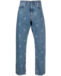 Jeans stampati blu di Martine Rose