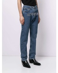 Jeans stampati blu di Vetements