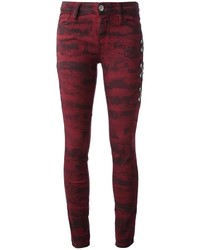 Jeans stampati bordeaux di EACH X OTHER
