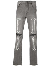 Jeans stampati grigi di Haculla
