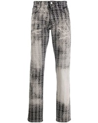 Jeans stampati grigi di Roberto Cavalli